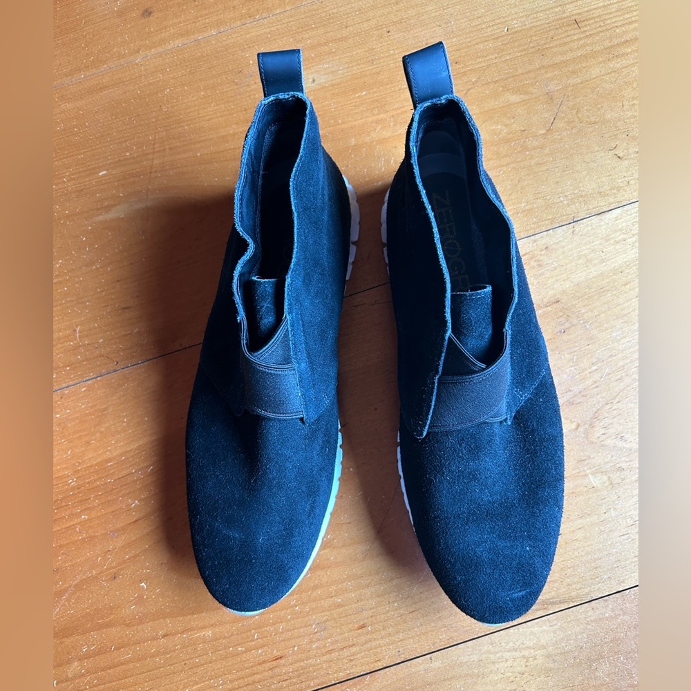 Women's Black Suede Cole Haan Grand.OS Boots